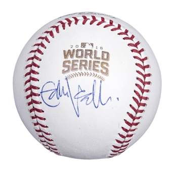 Eddie Vedder Signed 2016 World Series Baseball (PSA/DNA)